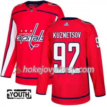 Dětské Hokejový Dres Washington Capitals Evgeny Kuznetsov 92 Červená 2017-2018 Adidas Authentic
